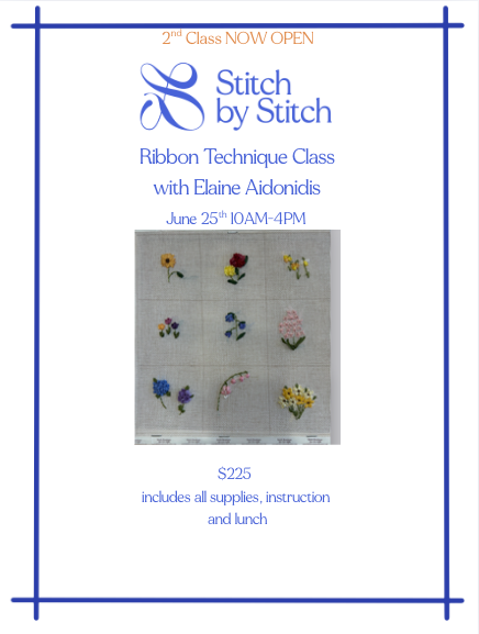 Ribbon Technique Class - June 25th 10-4PM sold out