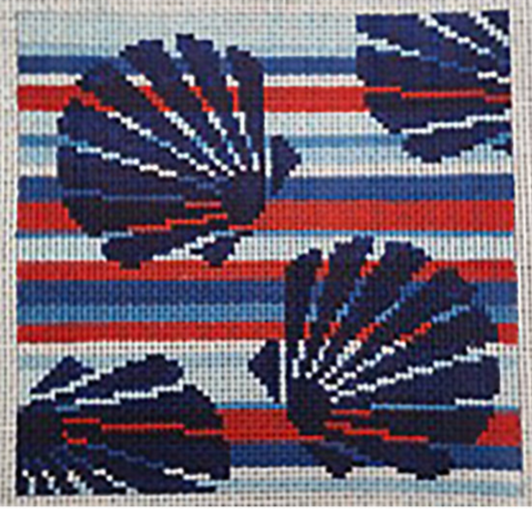 Kristine Kingston 55-65 Scallops on Americana Stripes