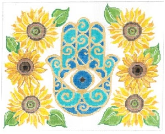 Meredith Collection TB-102 Hamsa and Sunflowers
