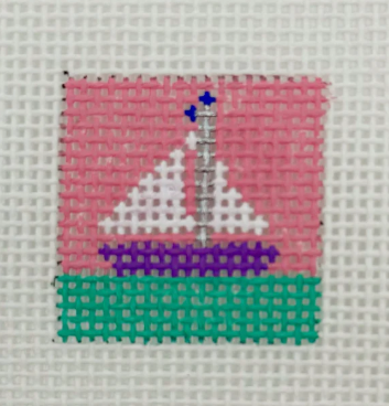Blue Waters Designs BW639JP Sailboat 1" Square