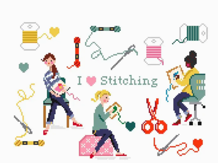 Jennifer Vallez JV271 I Love Needlepoint