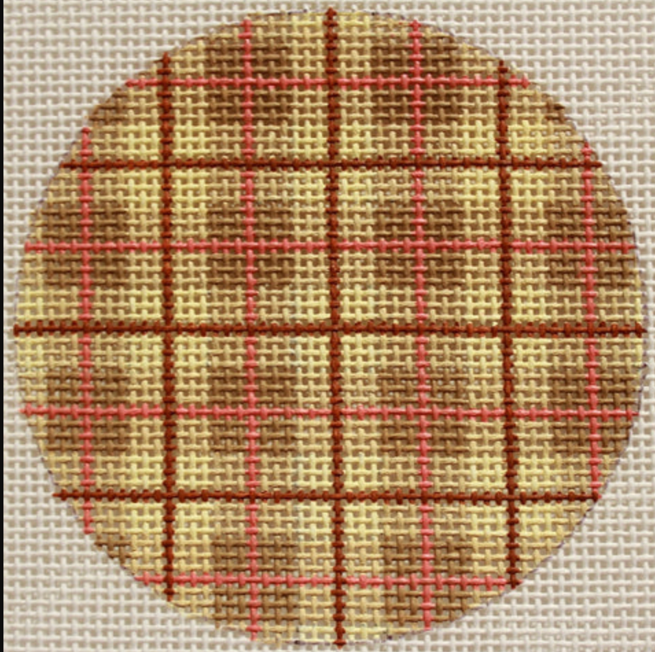 Kate Dickerson ALB-53 Taupe and Nantucket Red Plaid