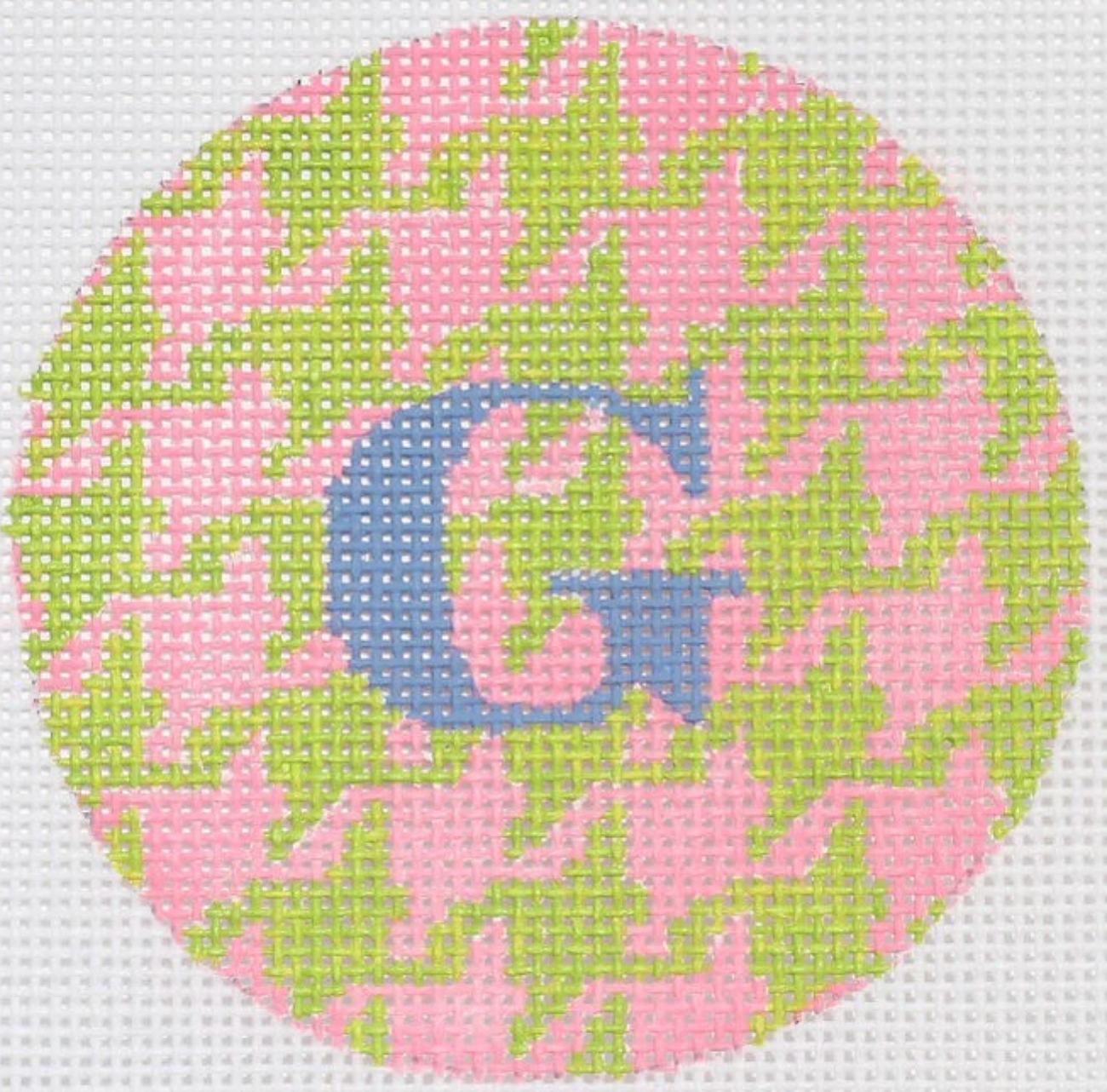 Kate Dickerson ALB-70 Bright Pink and Lime Houndstooth