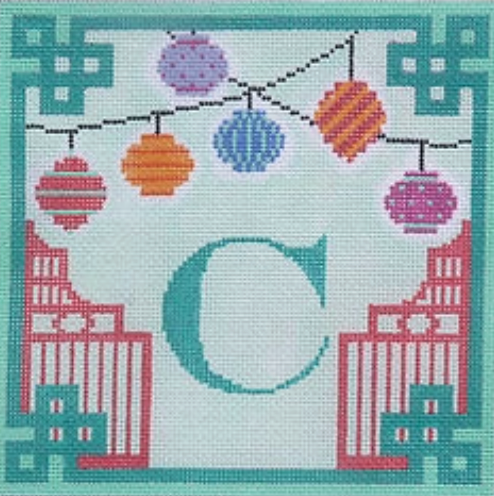 Kate Dickerson ALCN-03 Chinoiserie Letter Chinese Paper Lanterns