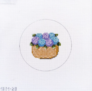 CBK MBM-23 Nantucket Basket with Hydrangea