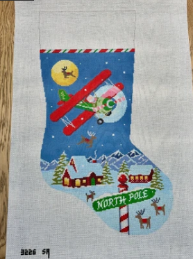 Susan Roberts 3226 Night Flight, Biplane, Stocking