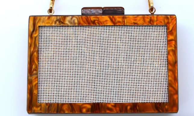 Bexar Needleworks Smokey Caramel Clutch