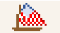 Abby Stone Designs Chart for Hat - Patriotic Sailboat
