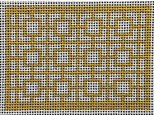 Kristine Kingston WCC-17 Wallet Insert - Geo. Squares - Metallic Gold
