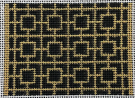 Kristine Kingston WCC-19 Wallet Insert - Gold Squares on Black