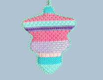 Nash and Daughters ND-198 Mid-century Mod Ornament-stripes