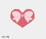 Nash and Daughters ND-190 Red Heart with Pink Bow