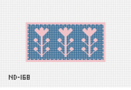 Nash and Daughters ND-168 Navy and Pink Flower B clutch insert
