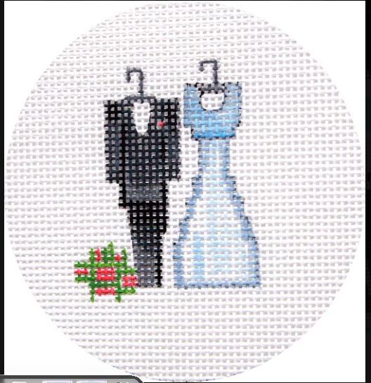 Alice Peterson x713 Bride and Groom Tuxedo and Dress