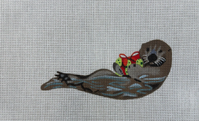 Susan Roberts BE1324 -Otter with Gift