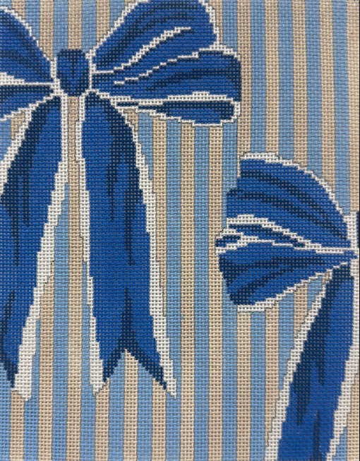 Alice Peterson AP8091 Blue Bows and Stripes