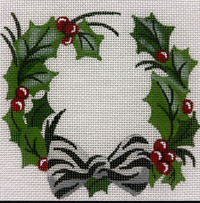 Alice Peterson AP8095 Zebra Bows and Holly Laurel