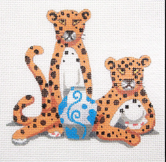 Alice Peterson AP8096 Leopards and Vase