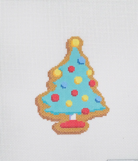 Officially Needlepoint GING01 Peanuts Gingerbread Tree Cookie