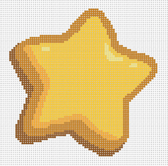 Officially Needlepoint GING02 Peanuts Gingerbread Star Cookie