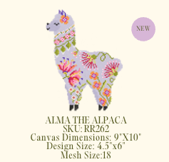 Rachel Barri Designs RR262 Alma the Alpaca