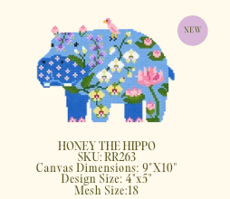 Rachel Barri Designs RR263 Honey the Hippo