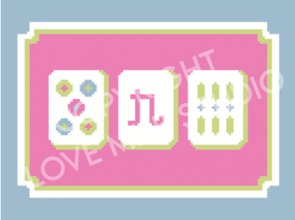 Lovemhbstudios MAHJ101E Crak Bam Bracket Tiles (pastels)