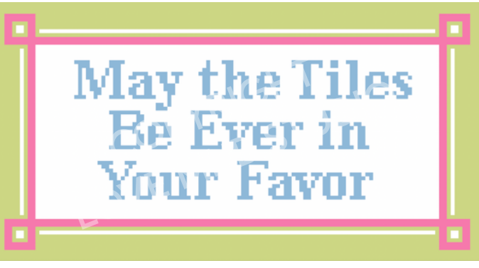 Lovemhbstudios MAHJ102B May The Tiles Ever Be In Your Favor (pastels)
