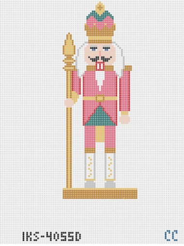 Initial K Studio IKS 4055D Nutcracker Ornament Pink