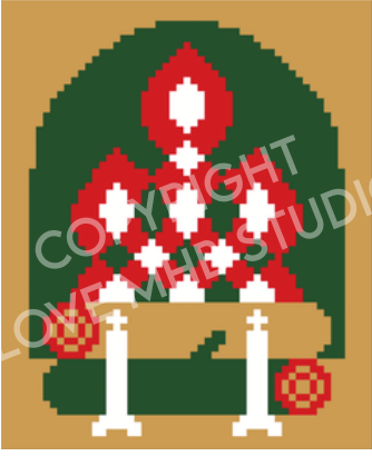 Lovemhbstudios EHD103-1 Winter Fireplace 13