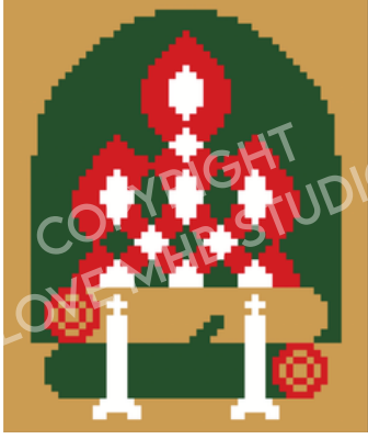 Lovemhbstudios EHD103-2 Winter Fireplace 18