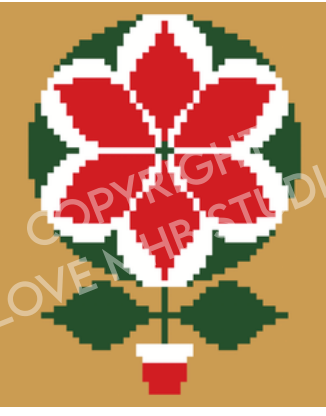Lovemhbstudios EHD105-2 Poinsettia Plant 18
