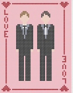 Initial K Studio IKS 4059B Love Card Groom/Groom