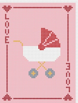 Initial K Studio IKS 4060 Love Card Baby Carriage