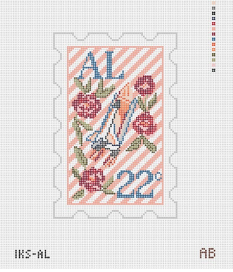 Initial K Studio IKS AL Alabama Stamp