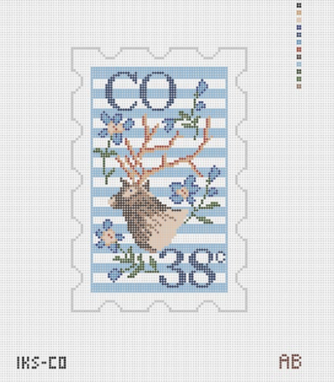 Initial K Studio IKS CO Colorado Stamp