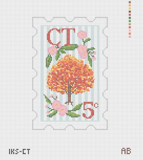 Initial K Studio IKS CT Connecticut Stamp