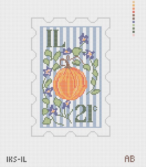 Initial K Studio IKS IL Illinois Stamp