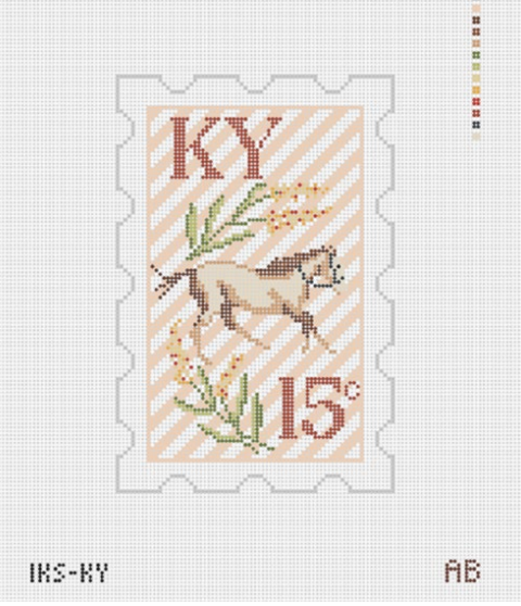 Initial K Studio IKS KY Kentucky Stamp