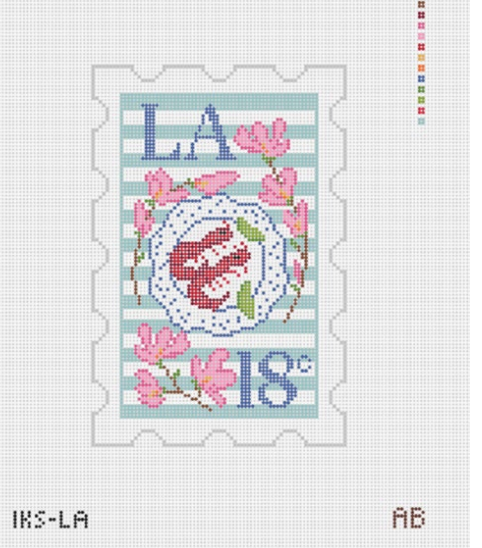 Initial K Studio IKS LA Louisiana Stamp