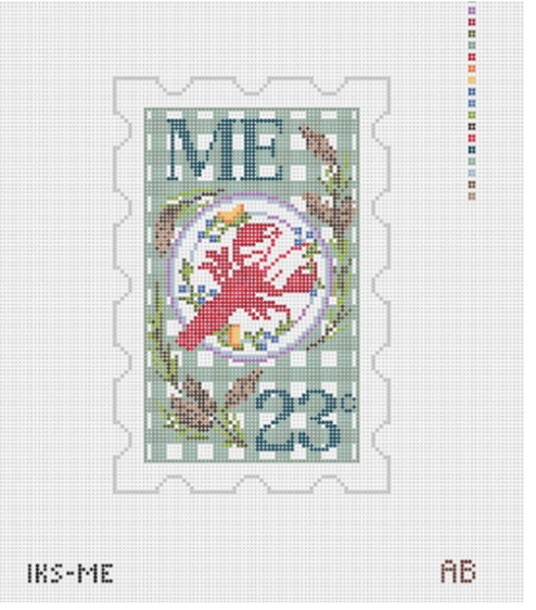 Initial K Studio IKS ME Maine Stamp
