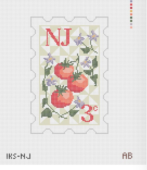 Initial K Studio IKS NJ New Jersey Stamp