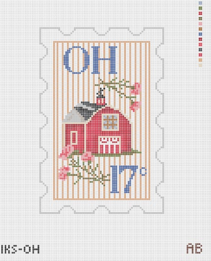 Initial K Studio IKS OH Ohio Stamp