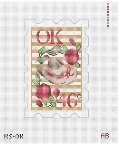 Initial K Studio IKS OK Oklahoma Stamp