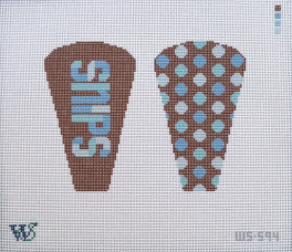 Wipstitch WS-594 Snips Chocolate and Blue
