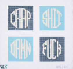 Wipstitch WS-164 Coastal Blues Dirty Coasters