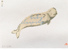 Goodpoint Needlepoint ET-53b Baby Beluga Sleeping - blue