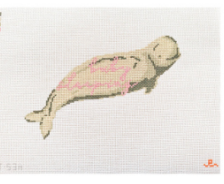 Goodpoint Needlepoint ET-53a Baby Beluga Sleeping - pink