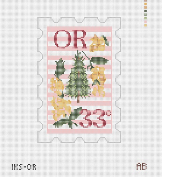 Initial K Studio IKS OR Oregon Stamp