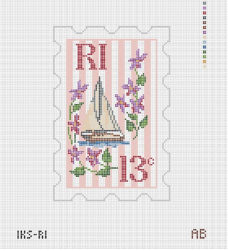 Initial K Studio IKS RI Rhode Island Stamp